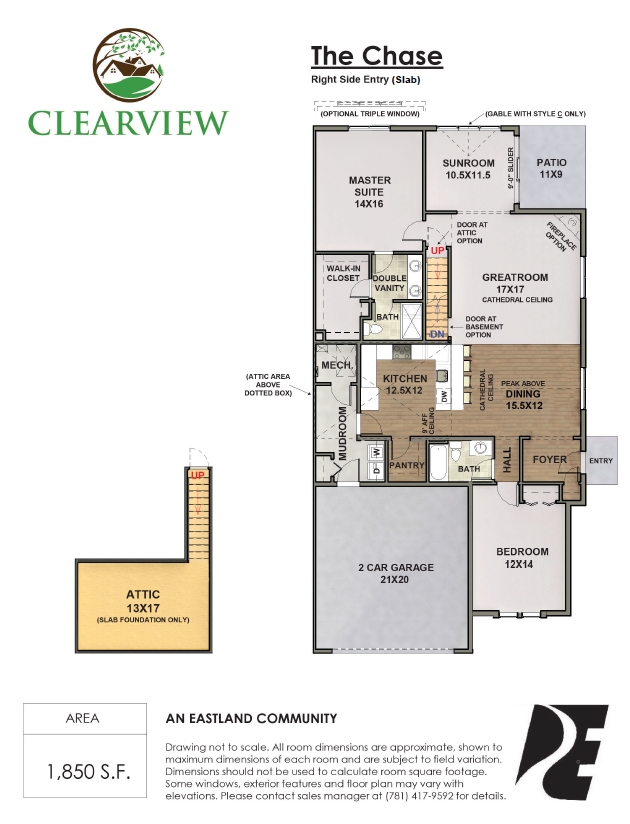 Chase Slab Right Side Entry